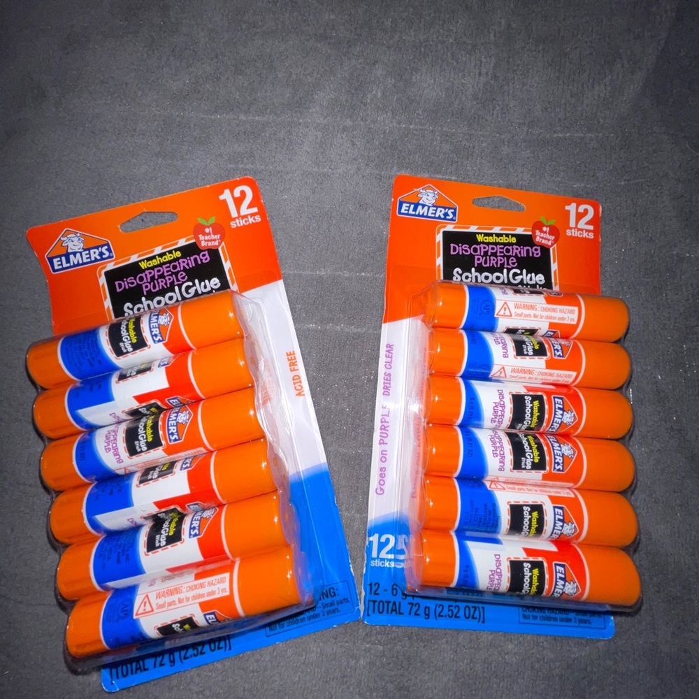 2 packs : 12 ct Elmers glue sticks